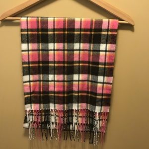 Pink and brown scarf! Burberry style!